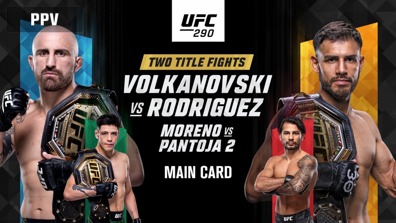 UFC 290: Volkanovski vs. Rodriguez Saturday, July 8, Exclusively on ESPN+  PPV - ESPN Press Room U.S.