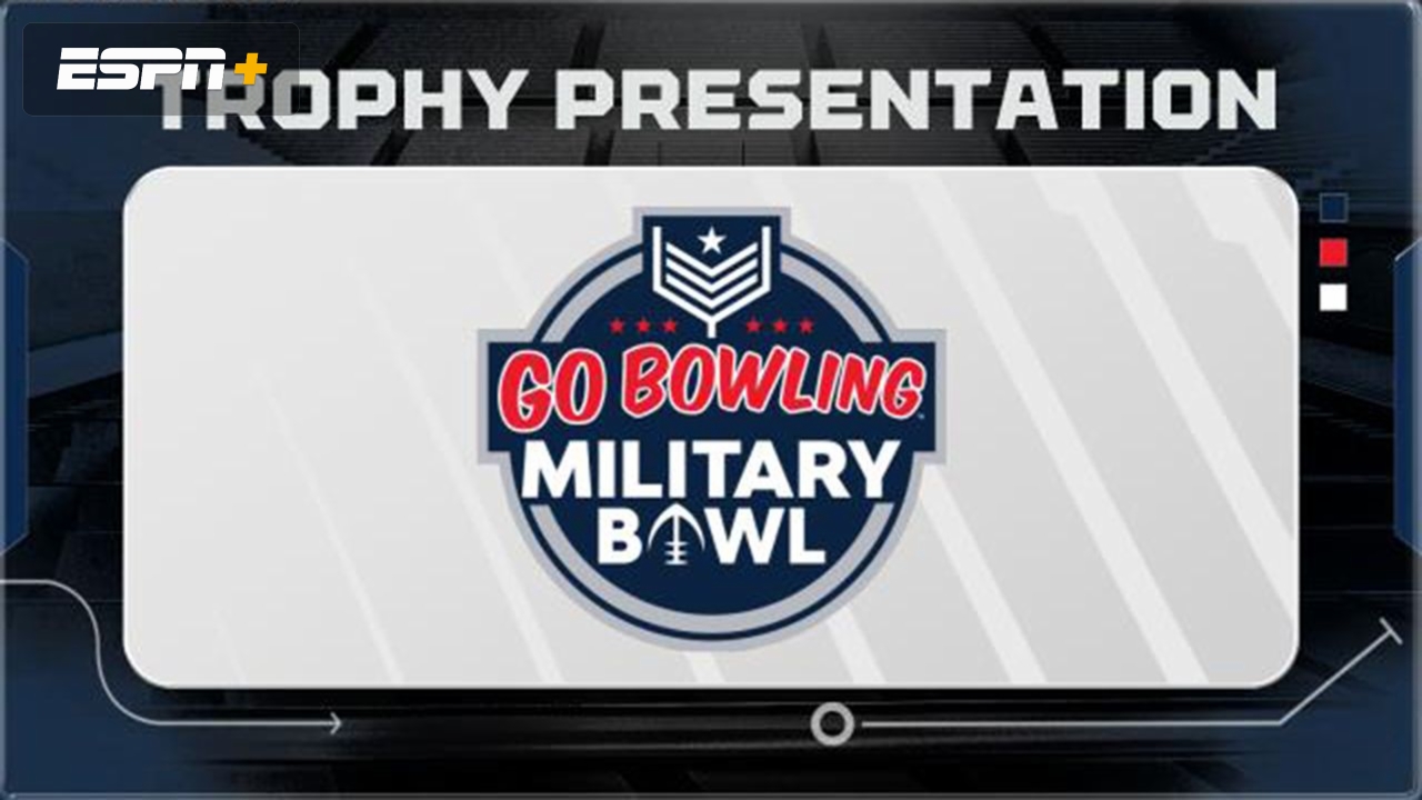 Go Bowling Military Bowl Trophy Presentation