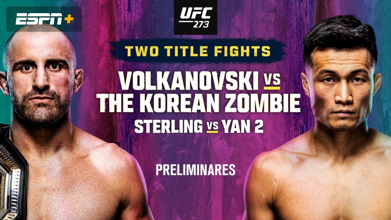 In Spanish - UFC 273: Volkanovski vs. The Korean Zombie (Prelims)