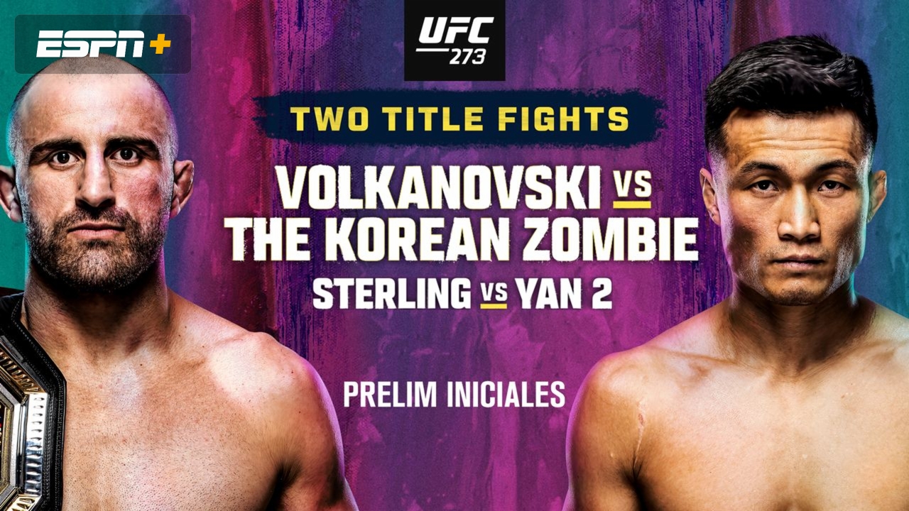 In Spanish - UFC 273: Volkanovski vs. The Korean Zombie (Early Prelims)