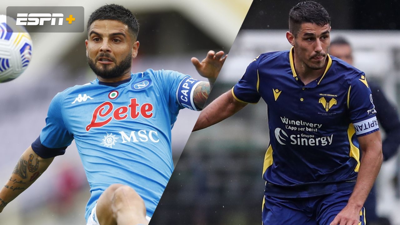 In Spanish-Napoli vs. Hellas Verona (Serie A)