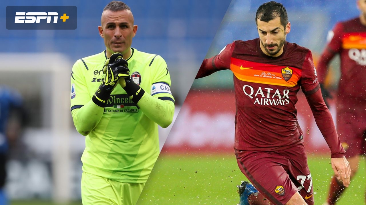 In Spanish-Crotone vs. AS Roma (Serie A)