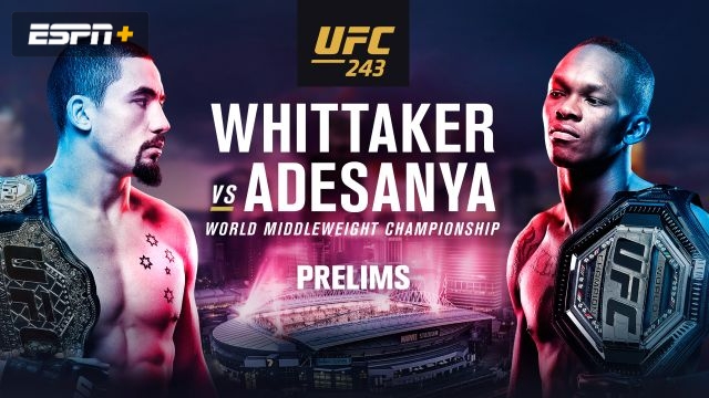 UFC 243: Whittaker vs. Adesanya presented by Modelo (Prelims)